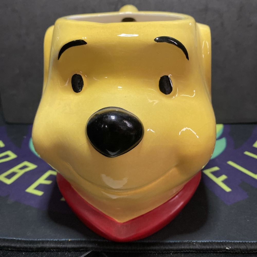 Winnie the Pooh Bear Face Head Figure Character Large Mug 3D Cup Disney